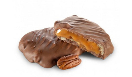 Milk Chocolate Giant Pecan Caramel Patties