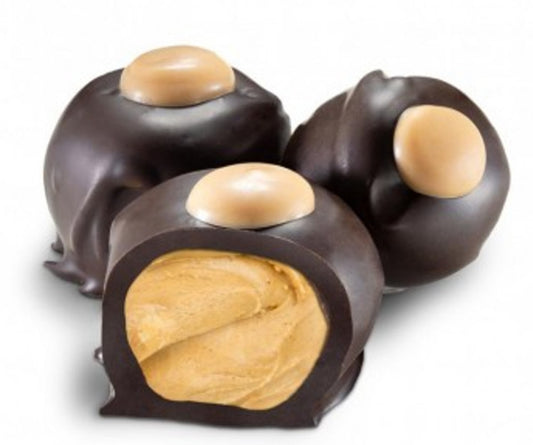 Dark Chocolate Peanut Butter Buckeyes